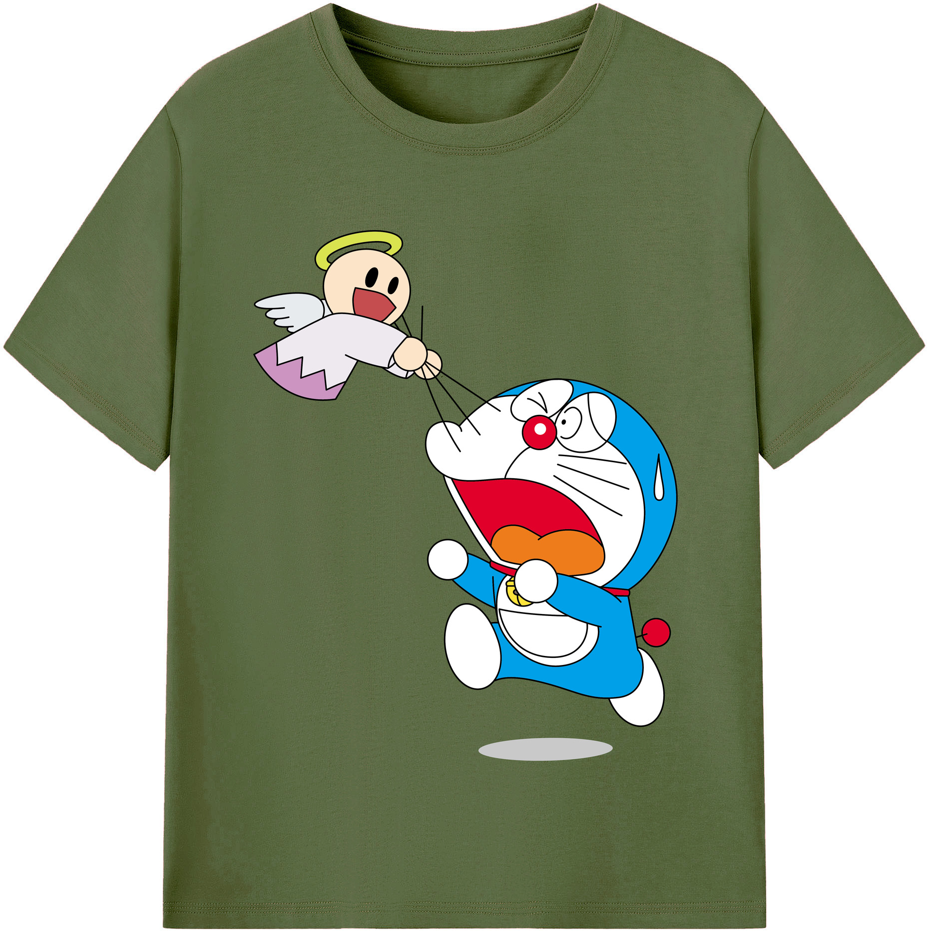 （画像用） ドラえもん Doraemon 綿100％半袖Tシャツ（フロントプリント）